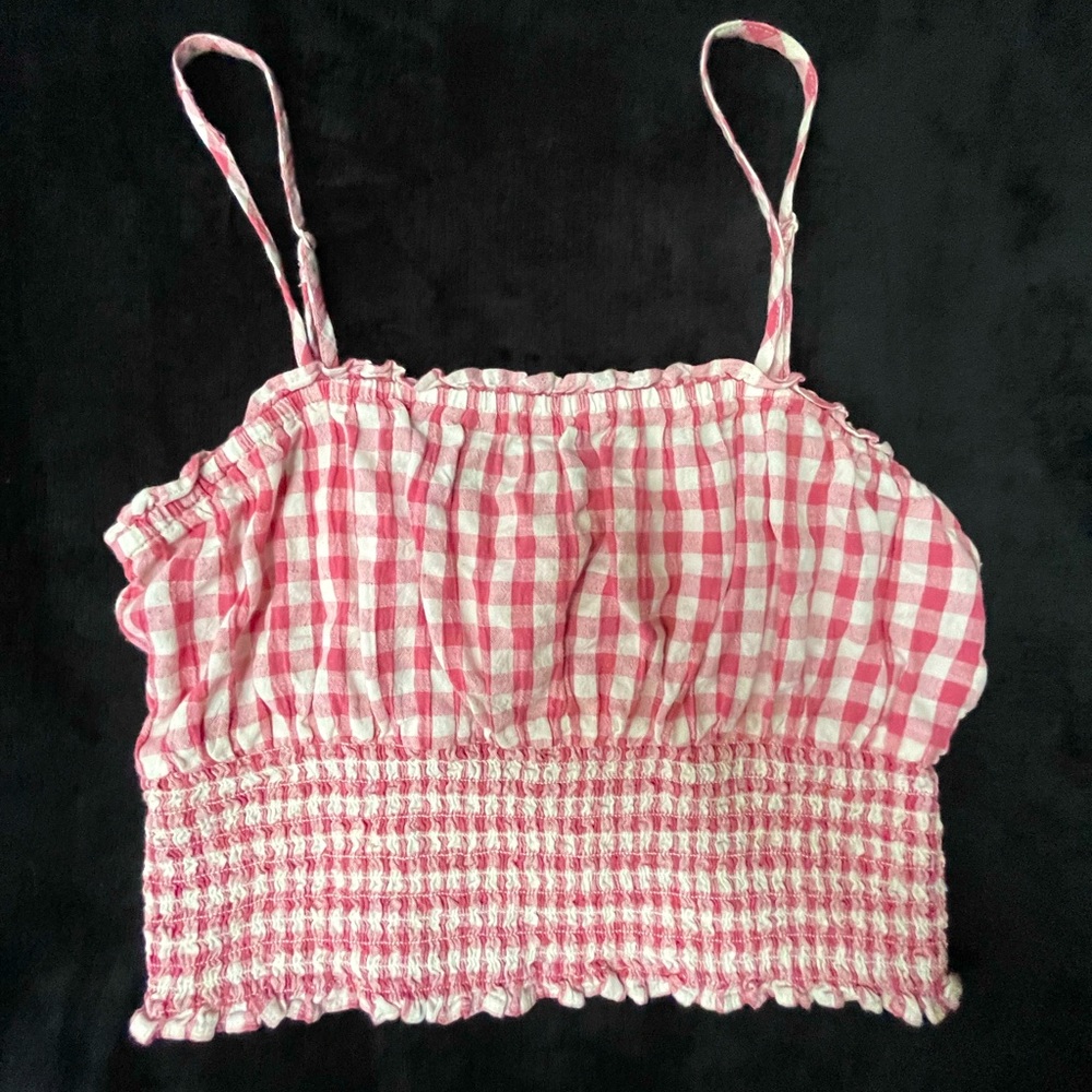 American Eagle Checkered Tank Top Blouse